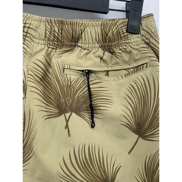 BEARBOTTOM CLOTHING Men’s Tan Coastal Shade Printed Stretch Swim Trunks SZ M - Picture 5 of 10